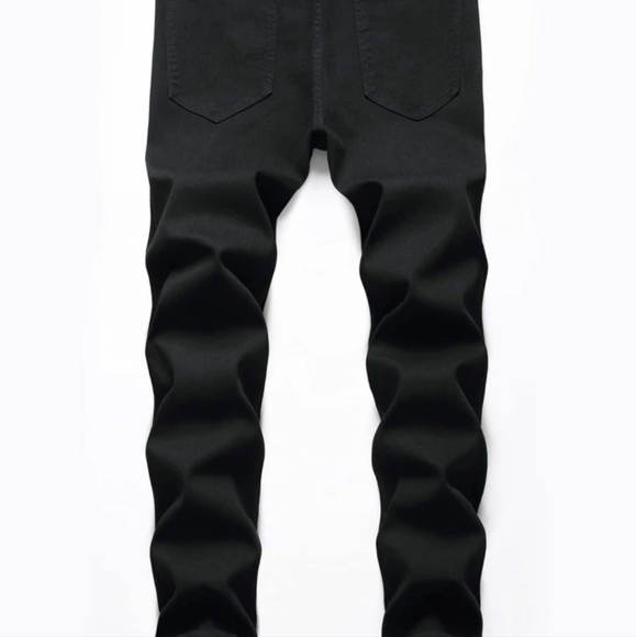 Guys Ripped Zip Fly Jeans - Picture 2 of 9